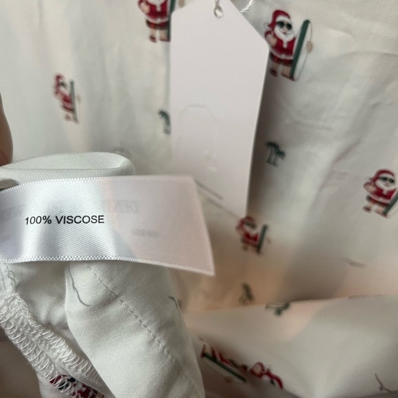 Denim and Flower Christmas Shirt.
Santa lifeguard, surfboard - Picture 4 of 5